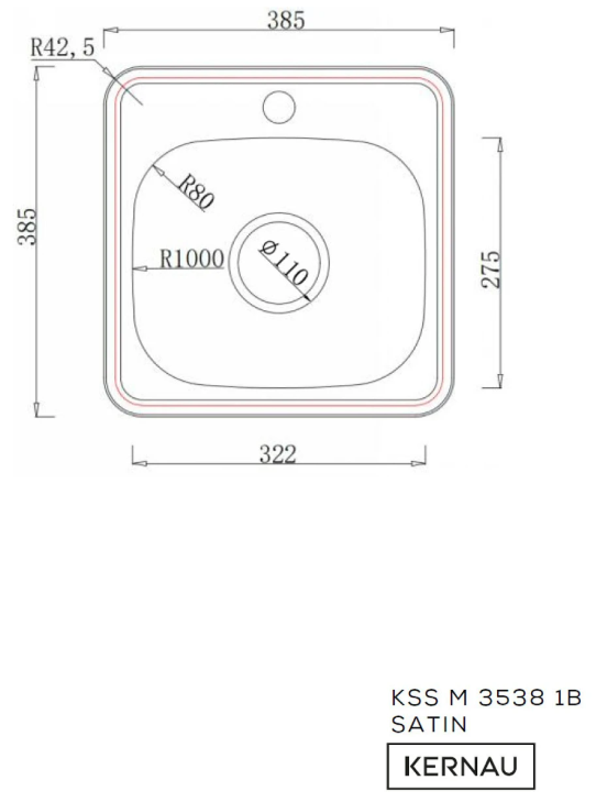 SET KSS M 3538 1B Satin + KWT 41 Chrome